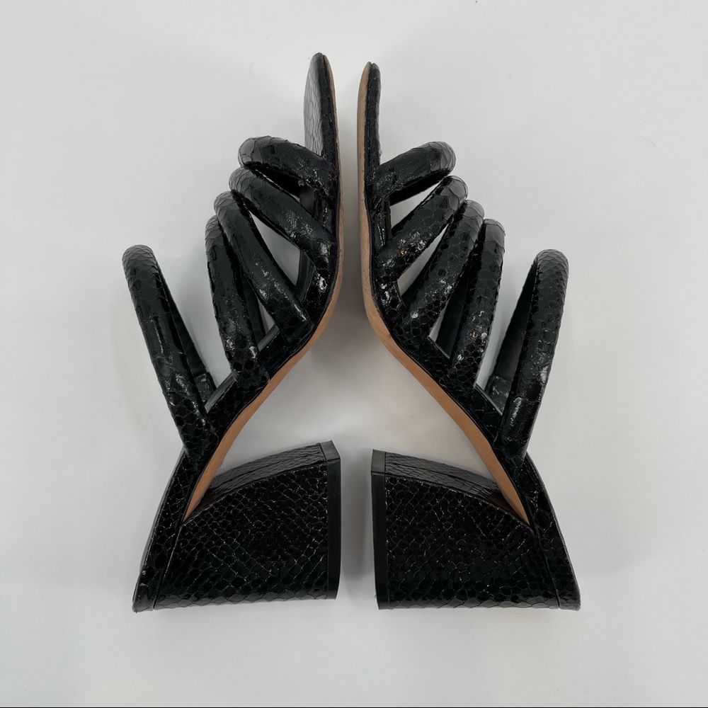 Donald Pliner Wes Block Heel Mule Black Size 7 - Picture 11 of 15
